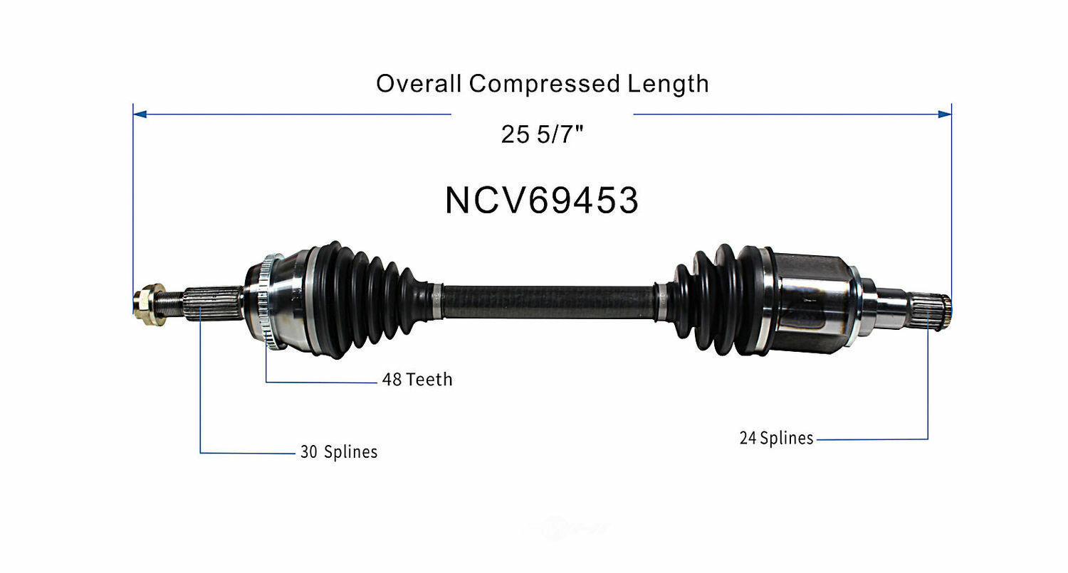 GSP North America NCV69453 CV Axle Assembly