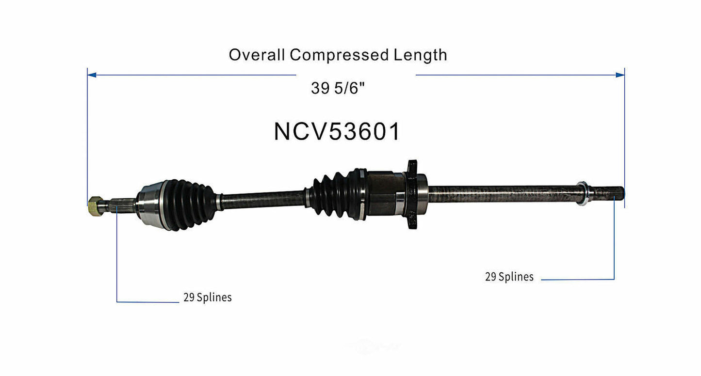 GSP North America NCV53601 CV Axle Assembly