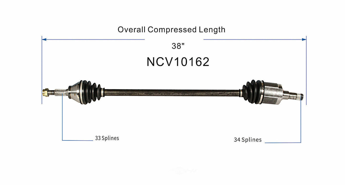 GSP North America NCV10162 CV Axle Assembly