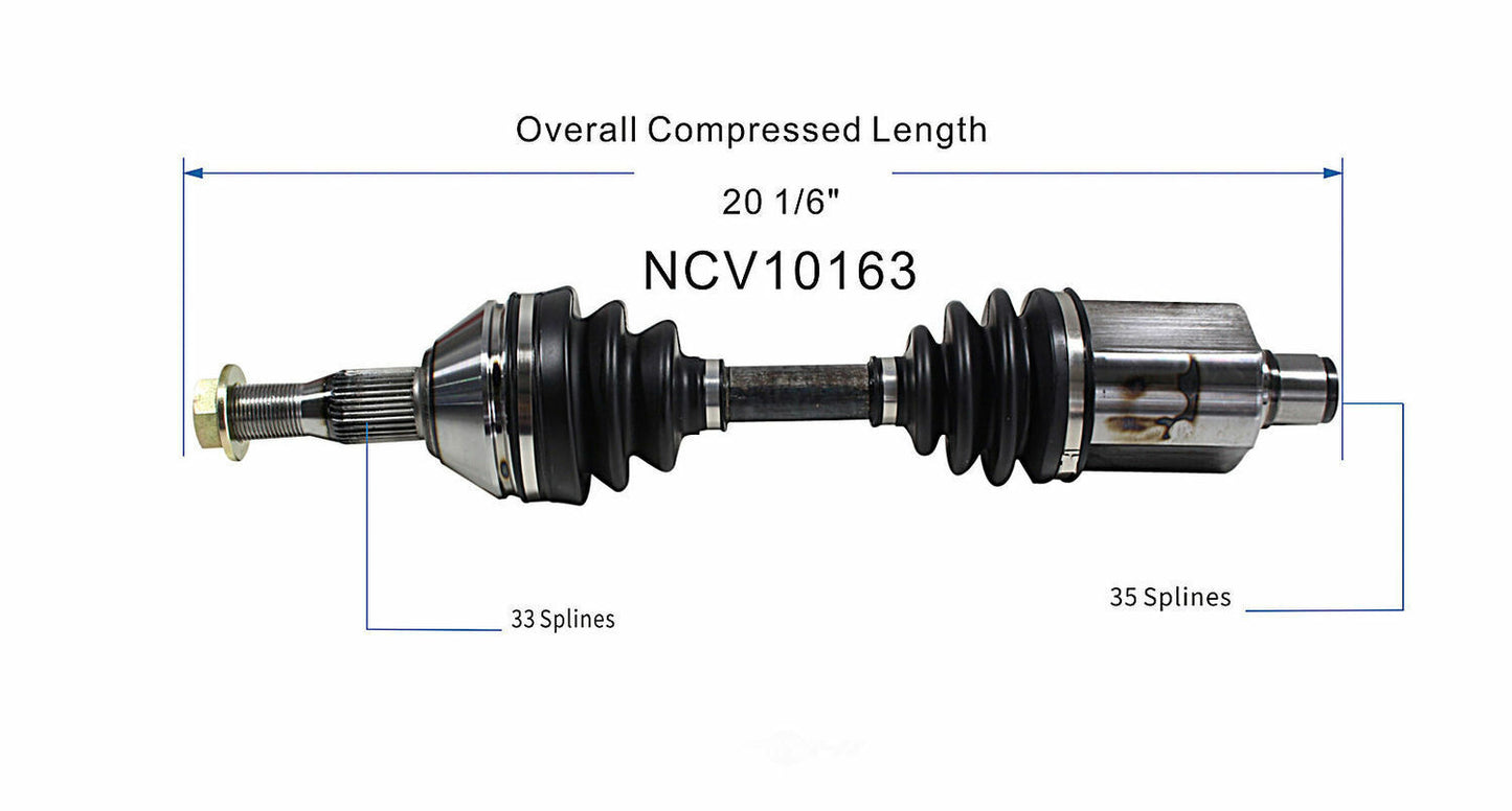 GSP North America NCV10163 CV Axle Assembly