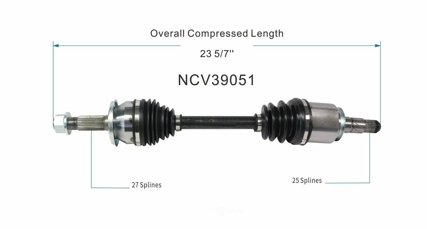 GSP North America NCV39051 CV Axle Assembly