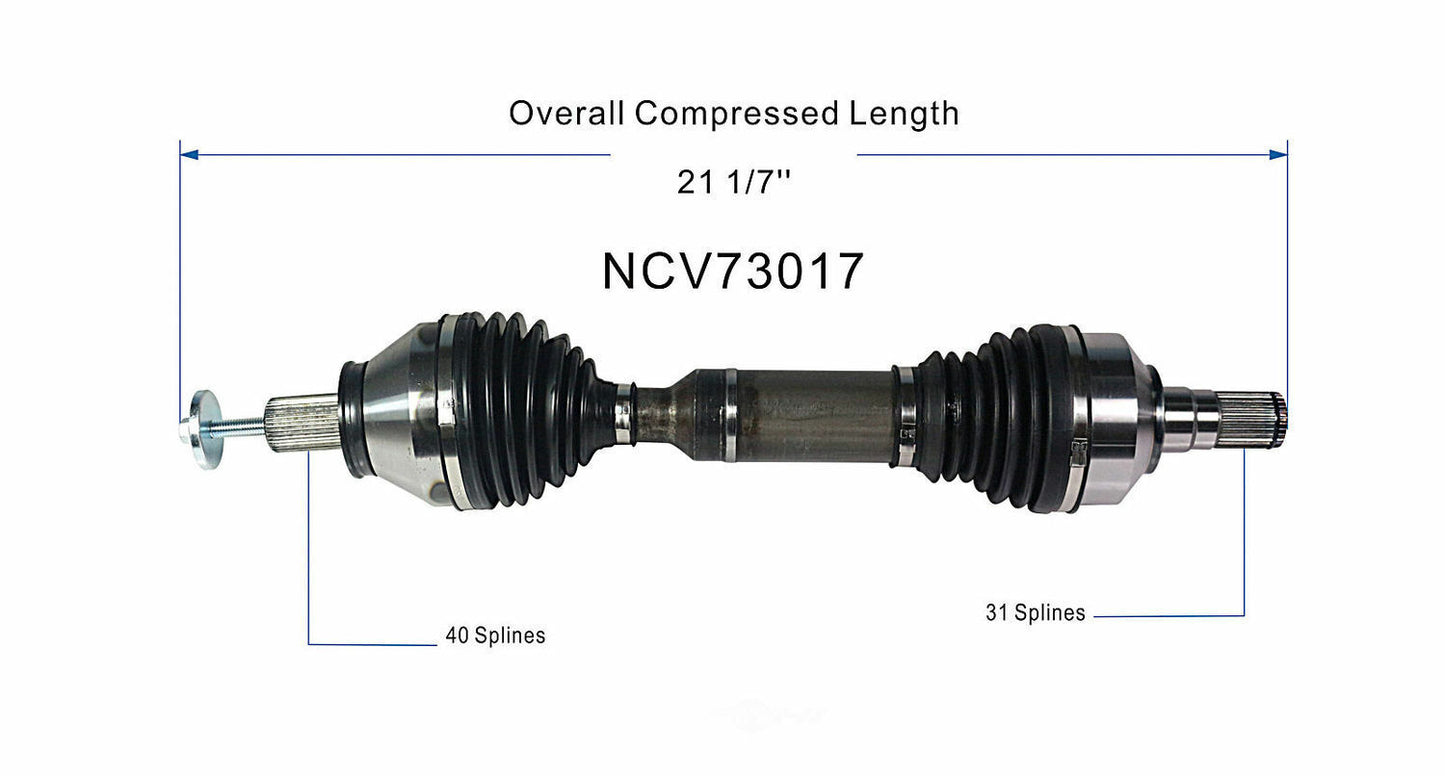 GSP North America NCV73017 CV Axle Assembly