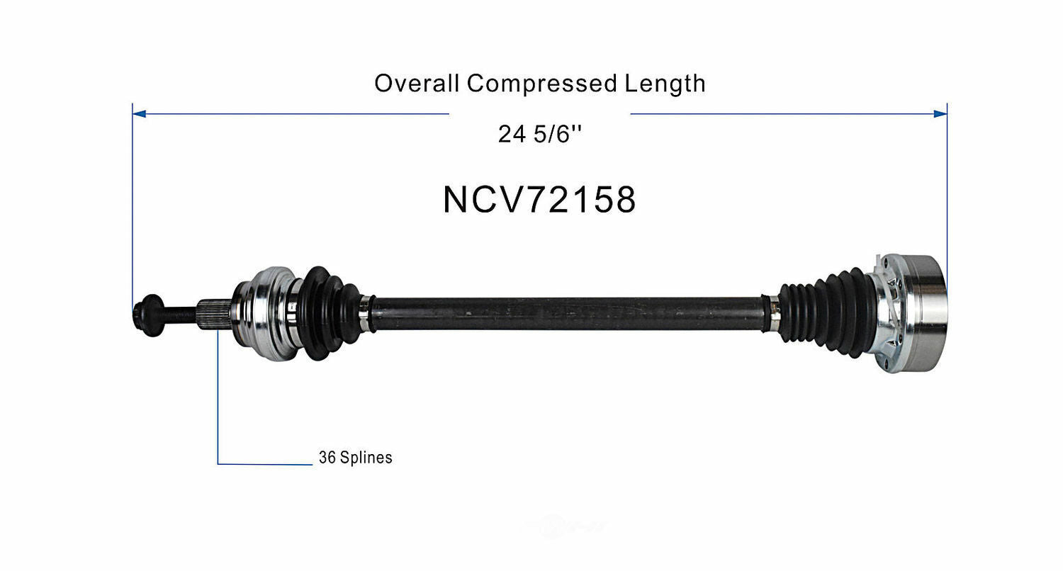 GSP North America NCV72029 CV Axle Assembly