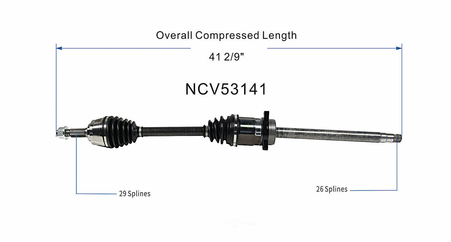 GSP North America NCV53141 CV Axle Assembly