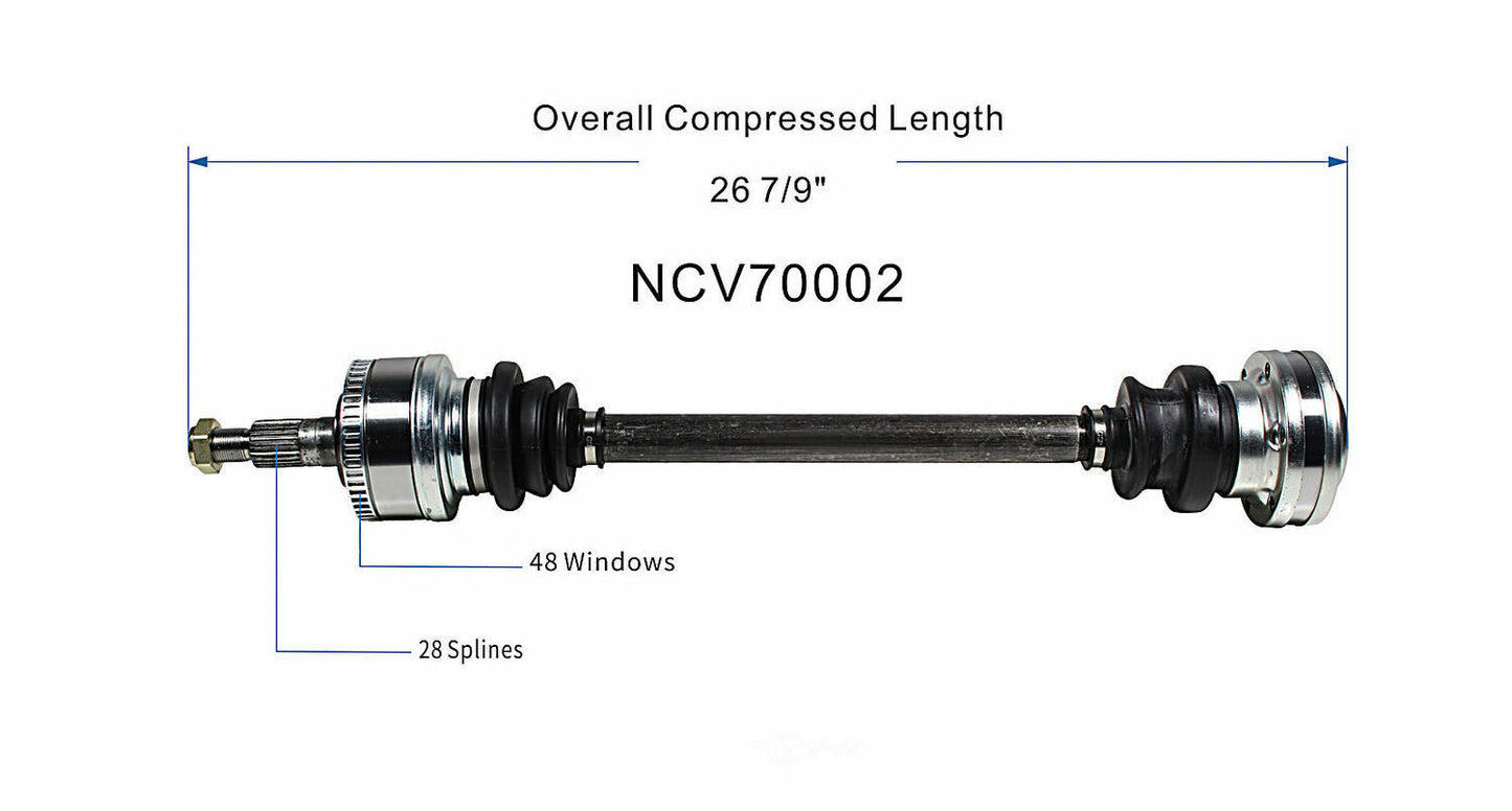 GSP North America NCV70002 CV Axle Assembly
