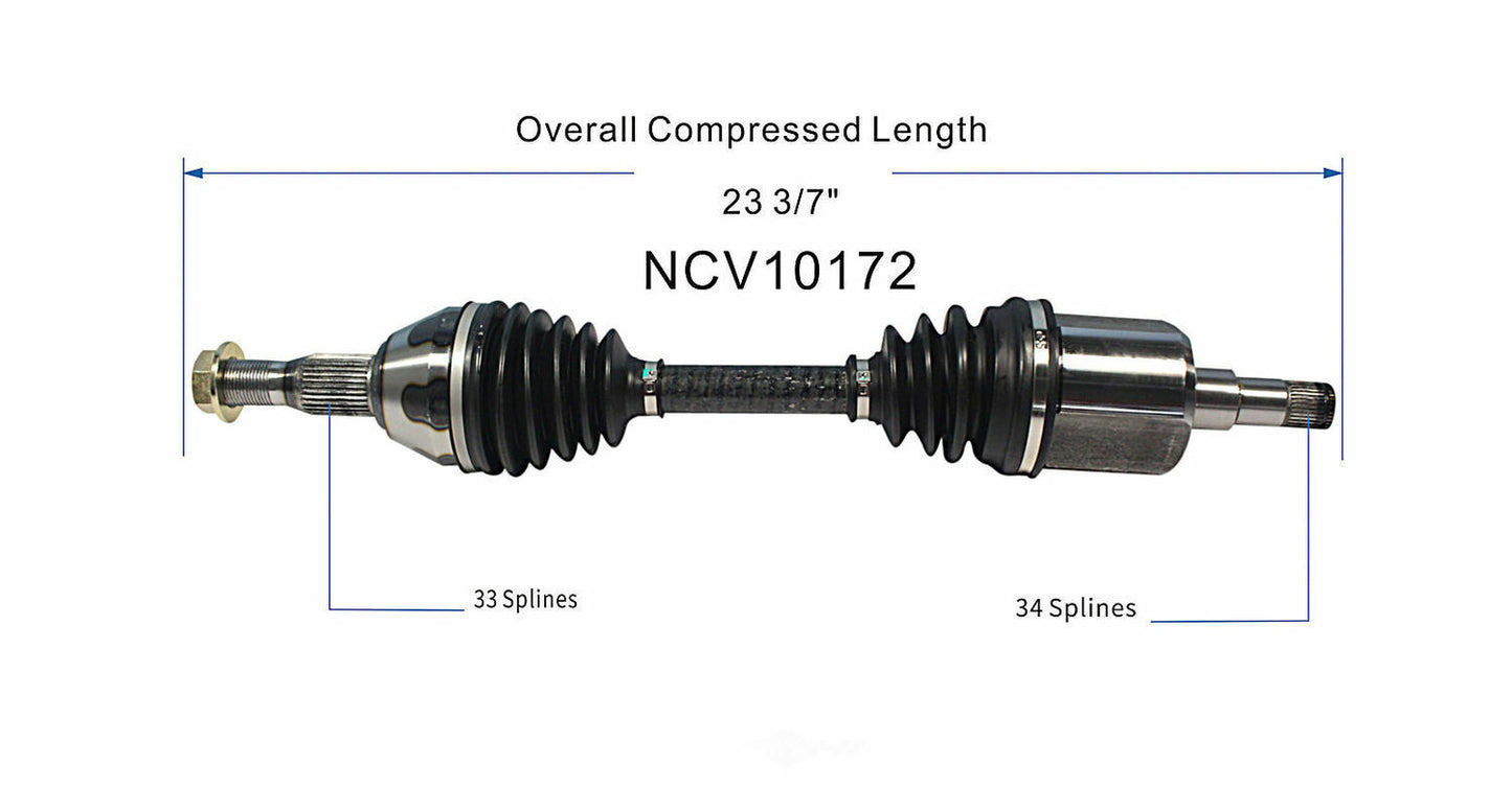 GSP North America NCV10172 CV Axle Assembly