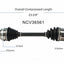 GSP North America NCV36561 CV Axle Assembly