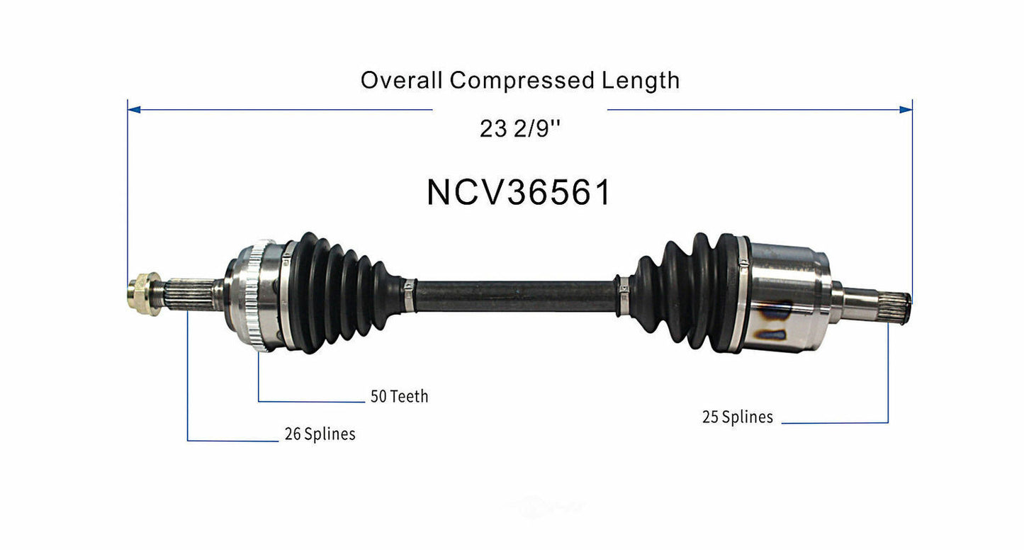 GSP North America NCV36561 CV Axle Assembly