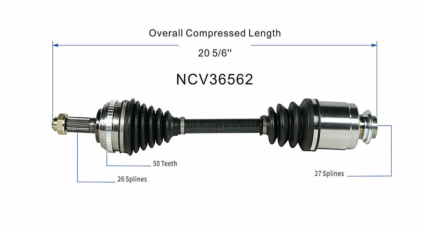 GSP North America NCV36562 CV Axle Assembly