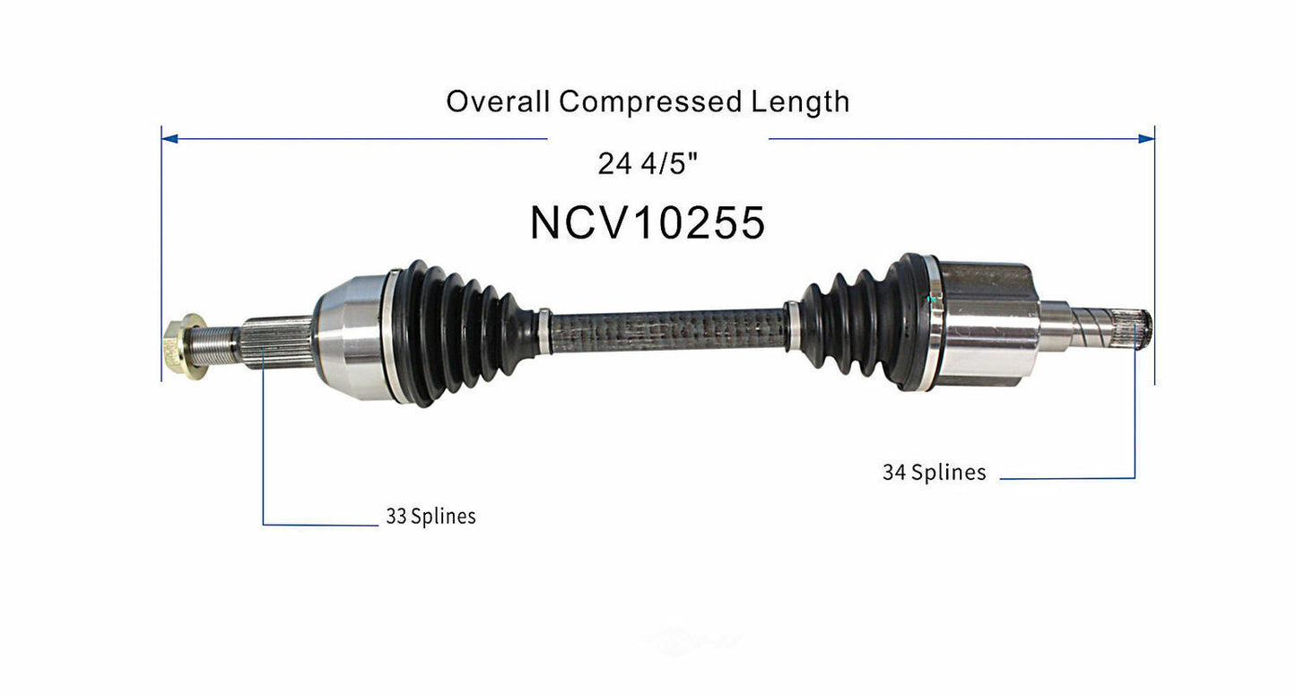 GSP North America NCV10255 CV Axle Assembly