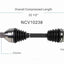 GSP North America NCV10238 CV Axle Assembly