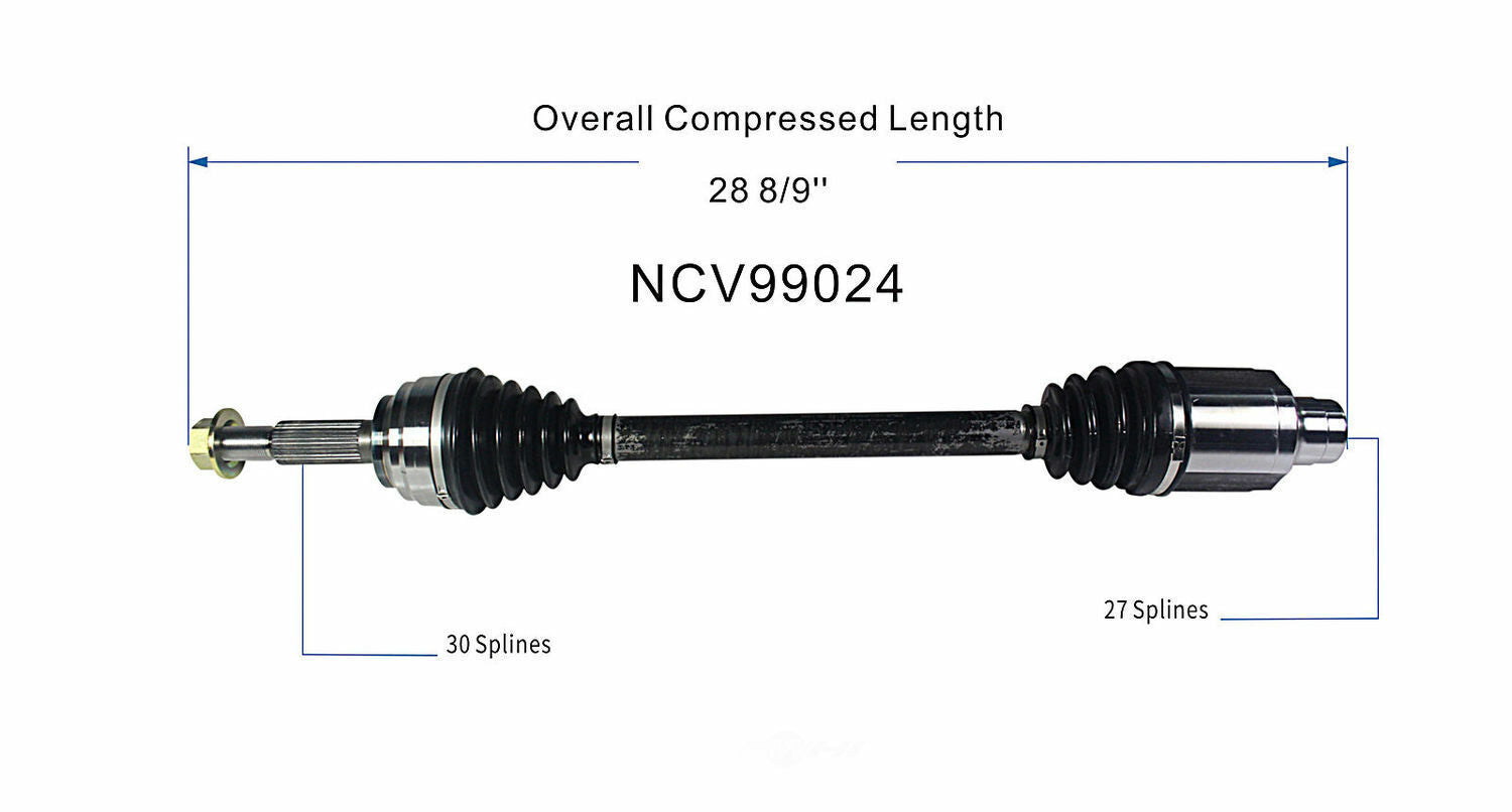 GSP North America NCV99024 CV Axle Assembly