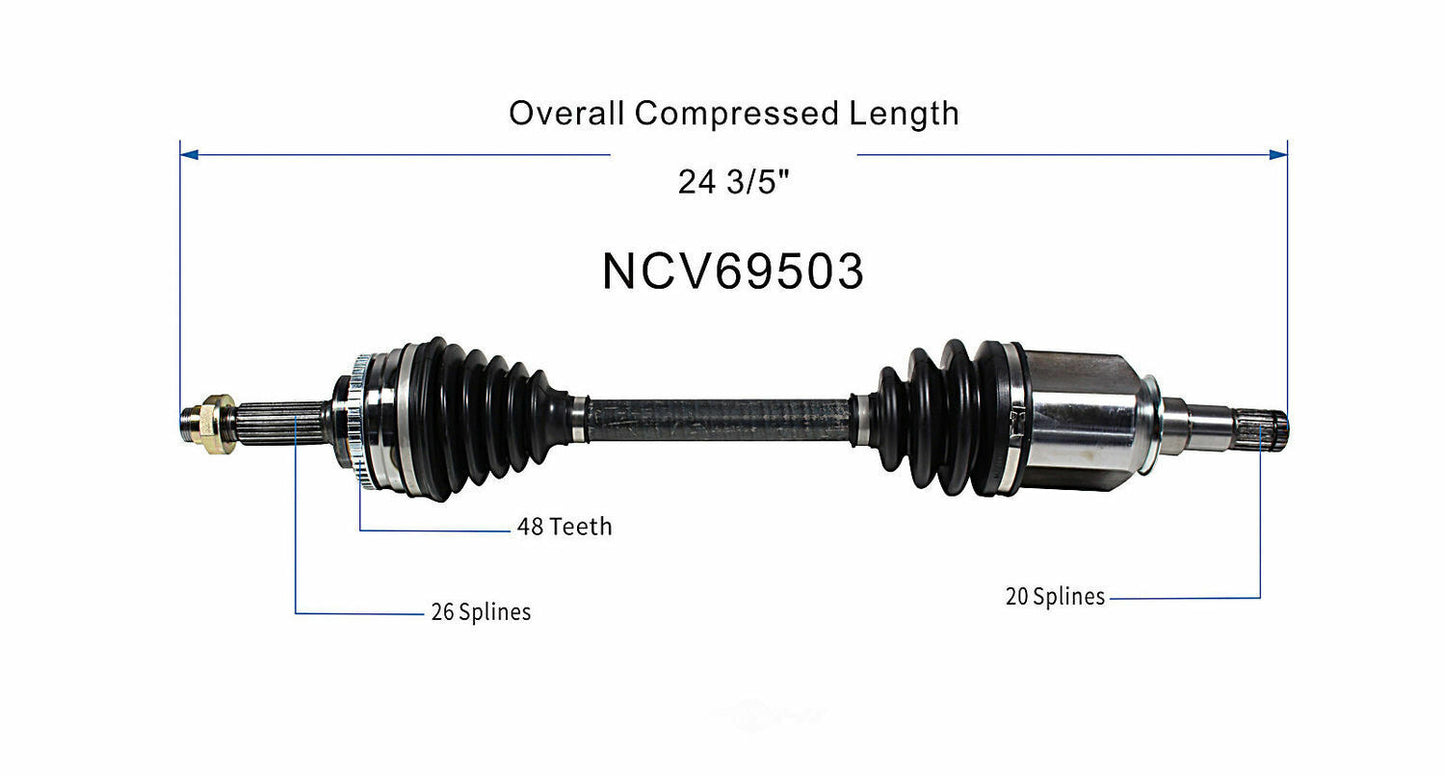GSP North America NCV69503 CV Axle Assembly