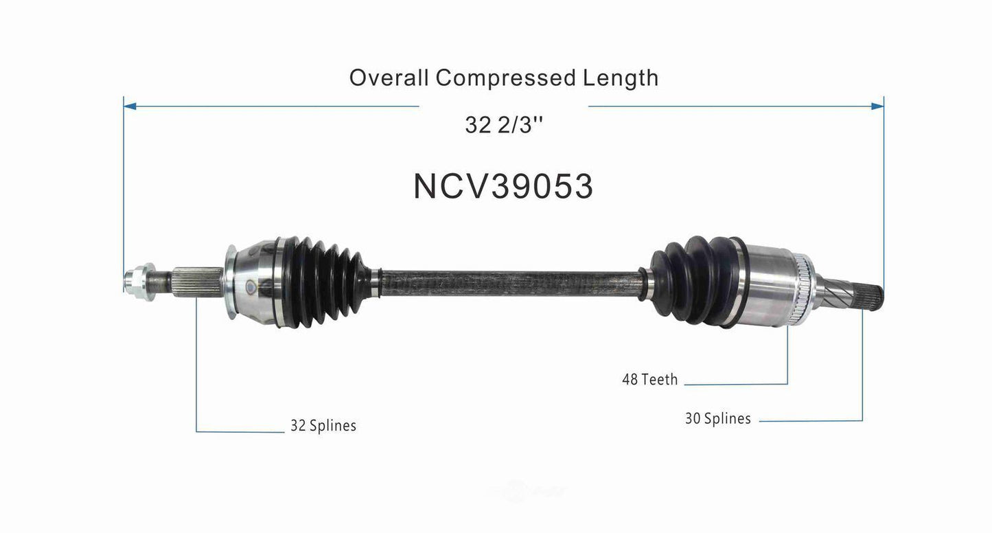 GSP North America NCV39053 CV Axle Assembly