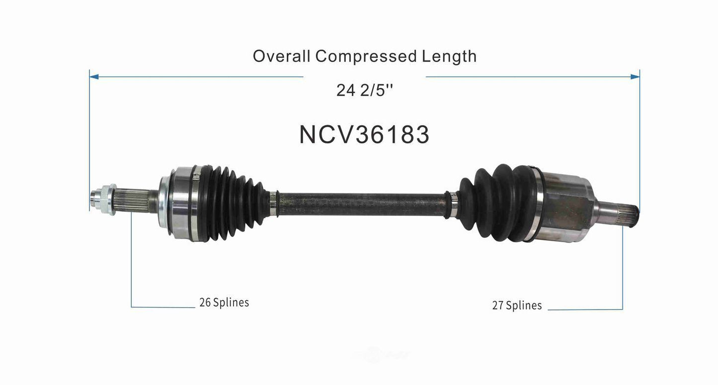GSP North America NCV36183 CV Axle Assembly