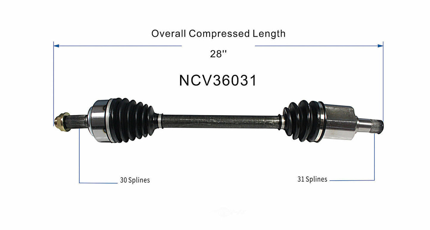 GSP North America NCV36031 CV Axle Assembly