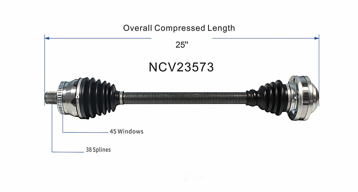 GSP North America NCV23573 CV Axle Assembly