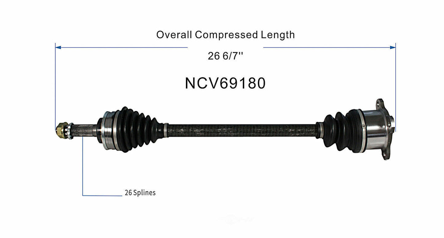 GSP North America NCV69180 CV Axle Assembly
