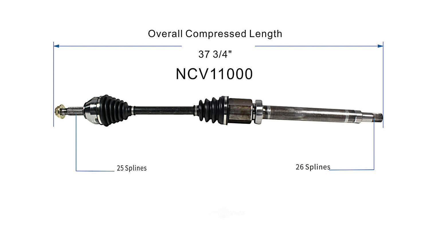 GSP North America NCV11000 CV Axle Assembly