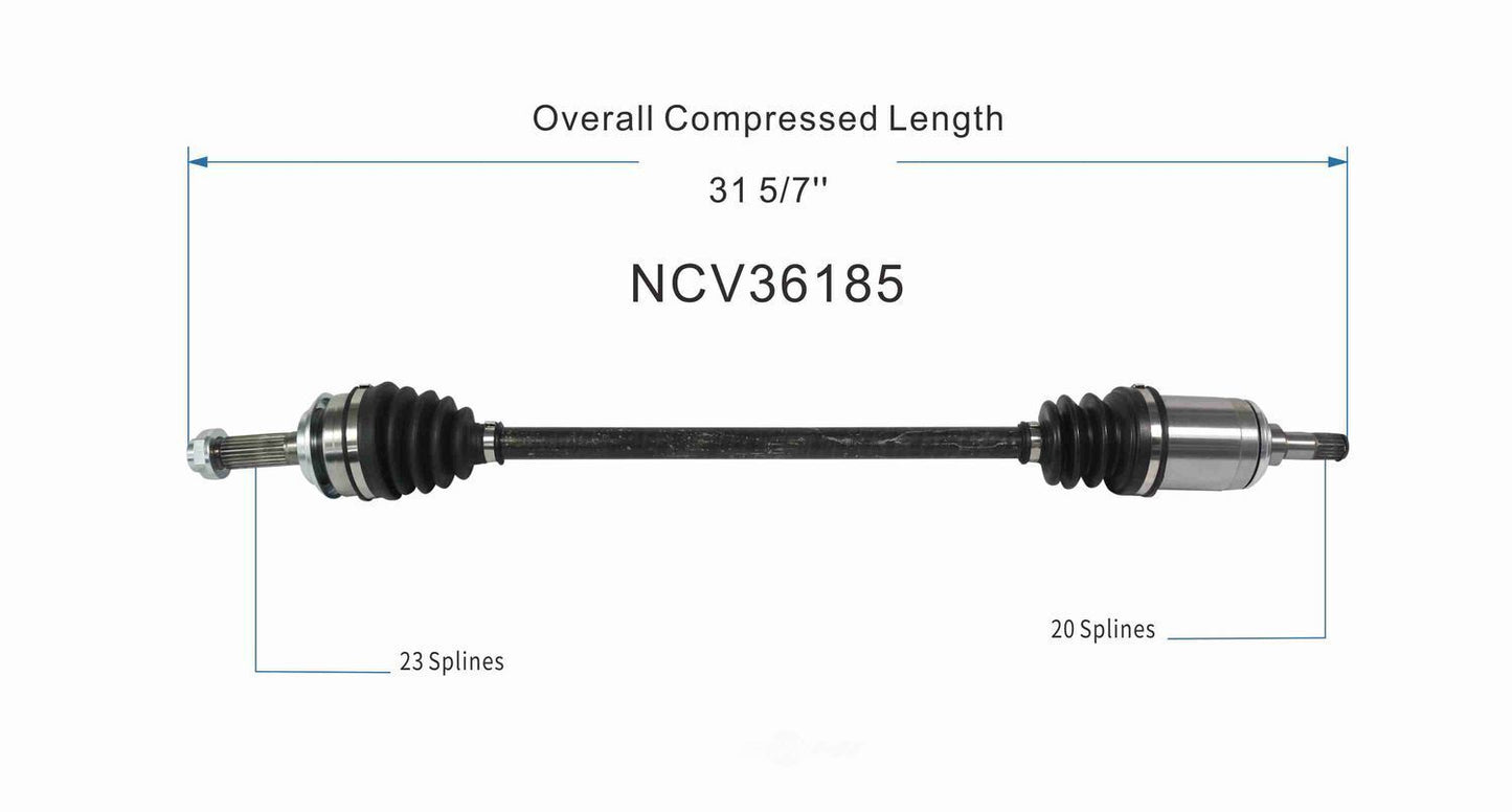 GSP North America NCV36185 CV Axle Assembly