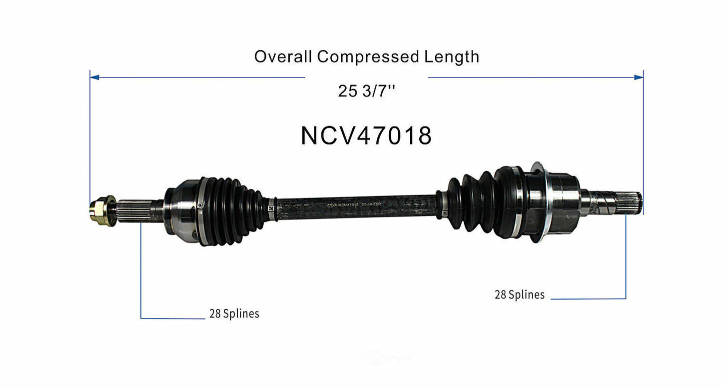 GSP North America NCV47018 CV Axle Assembly
