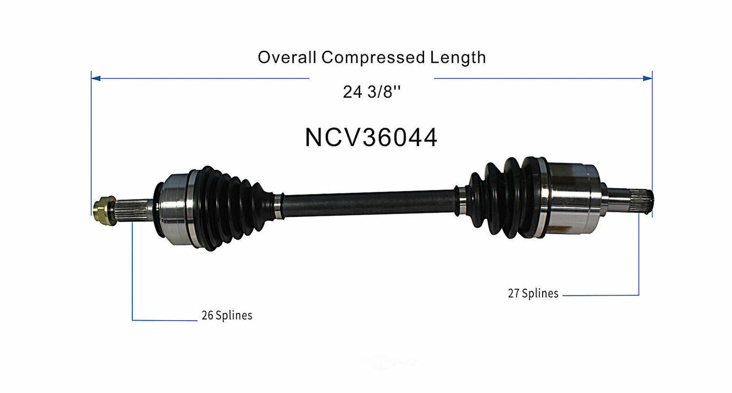 GSP North America NCV36044 CV Axle Assembly