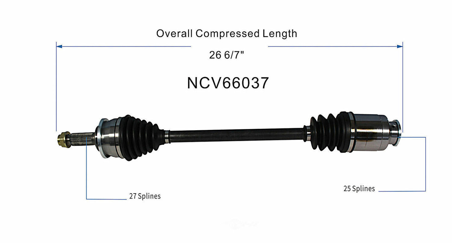 GSP North America NCV66037 CV Axle Assembly