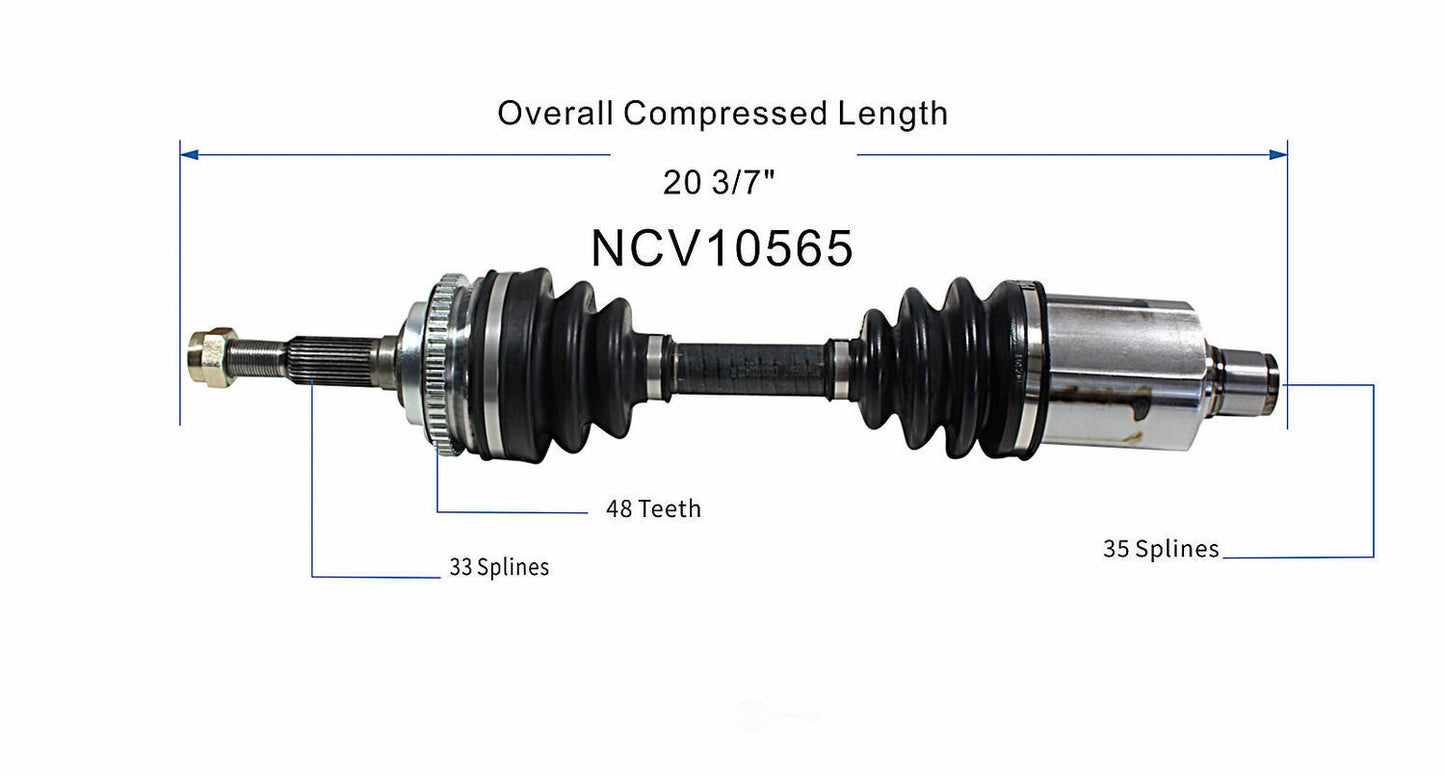 GSP North America NCV10565 CV Axle Assembly