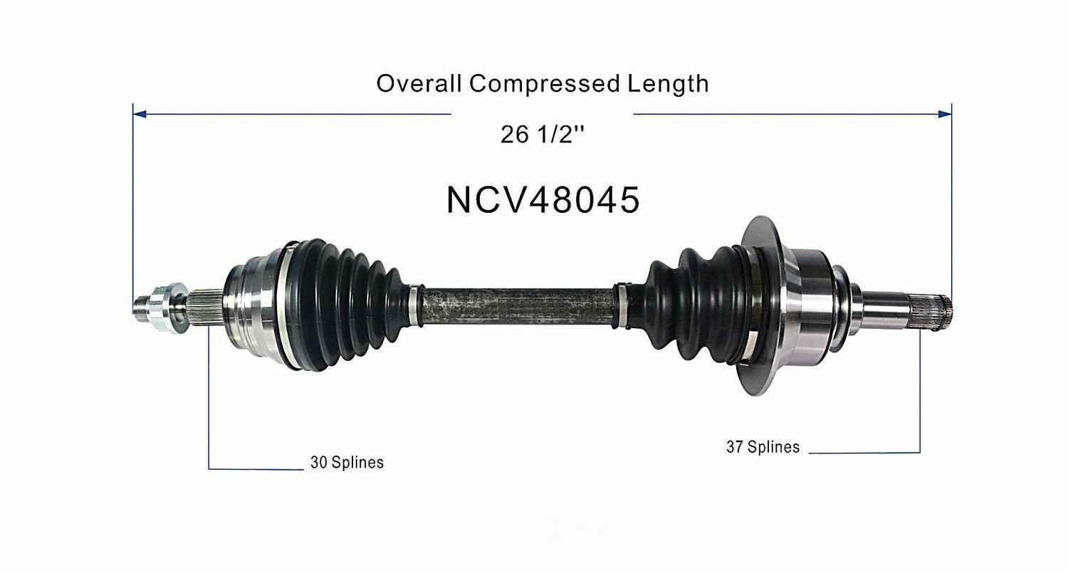 GSP North America NCV48045 CV Axle Assembly