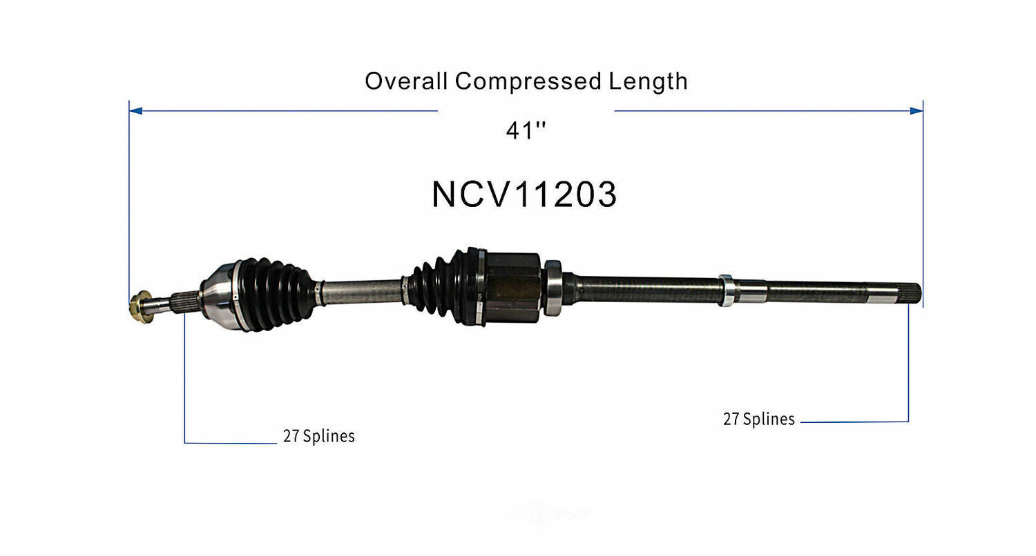 GSP North America NCV11203 CV Axle Assembly