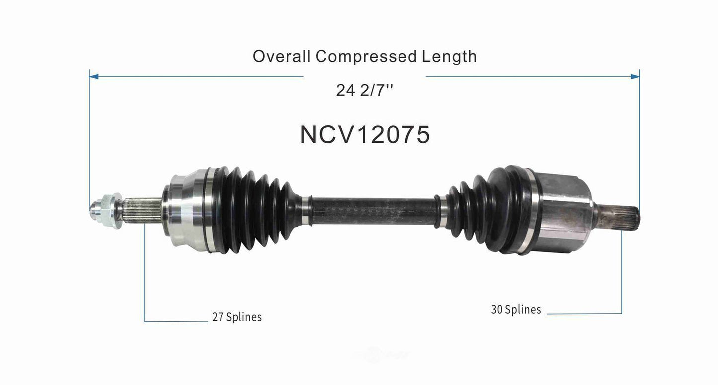 GSP North America NCV12075 CV Axle Assembly