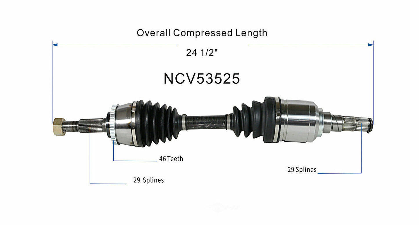 GSP North America NCV53525 CV Axle Assembly