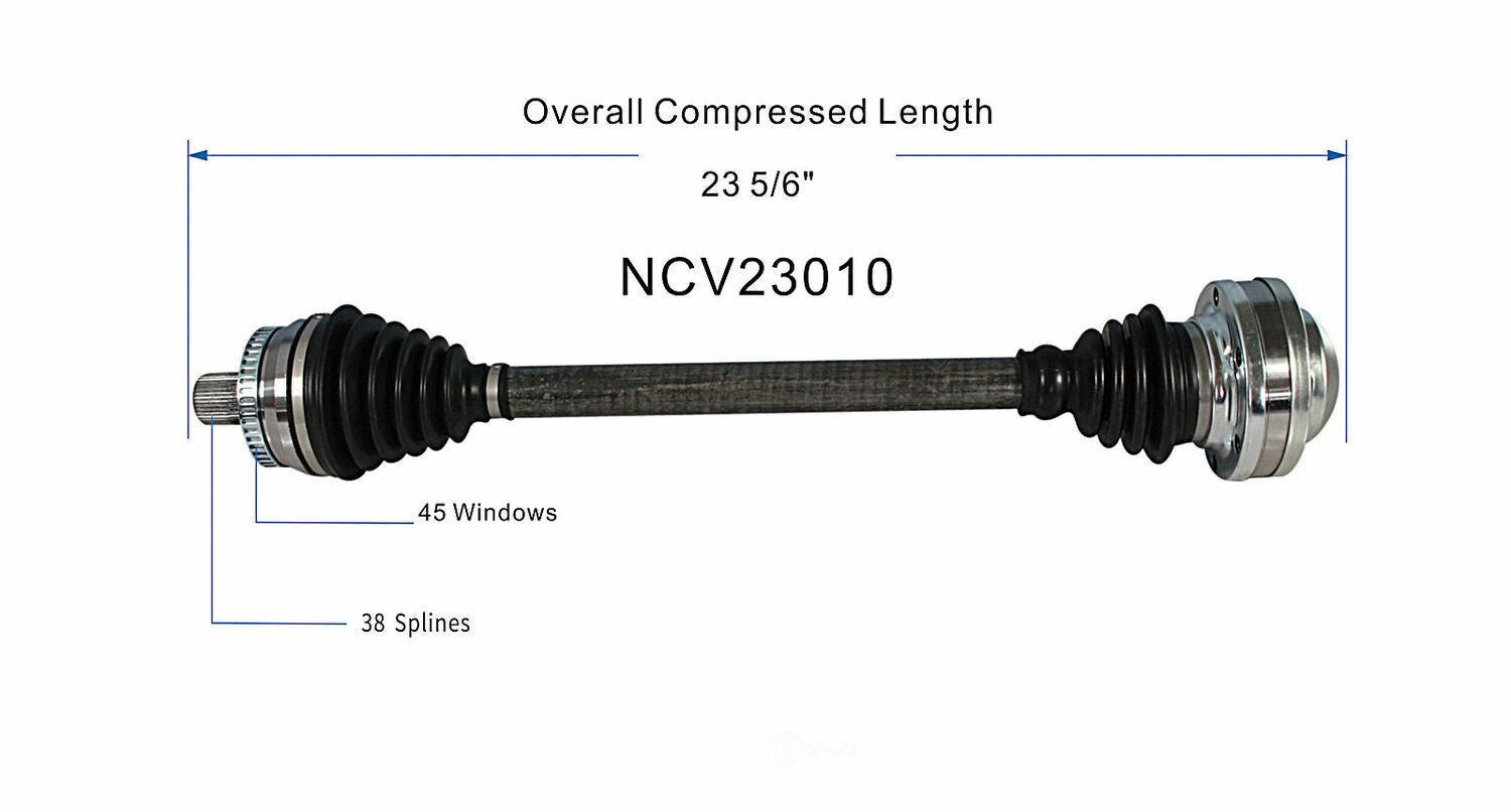 GSP North America NCV23010 CV Axle Assembly