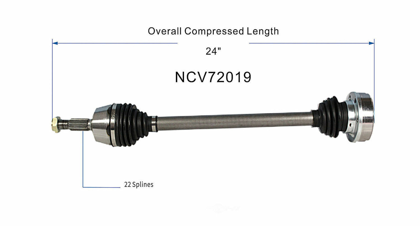 GSP North America NCV72019 CV Axle Assembly