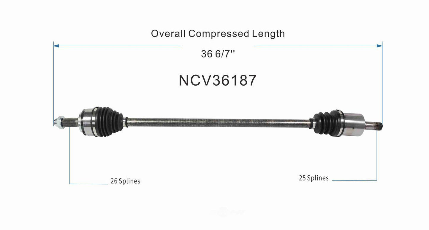 GSP North America NCV36187 CV Axle Assembly