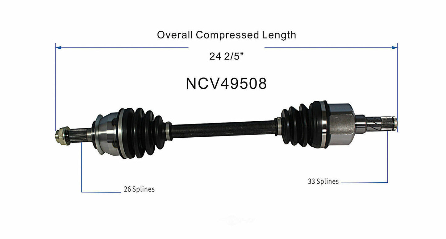 GSP North America NCV49508 CV Axle Assembly