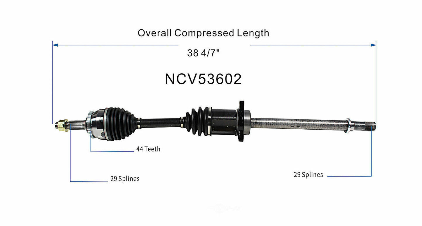 GSP North America NCV53602 CV Axle Assembly