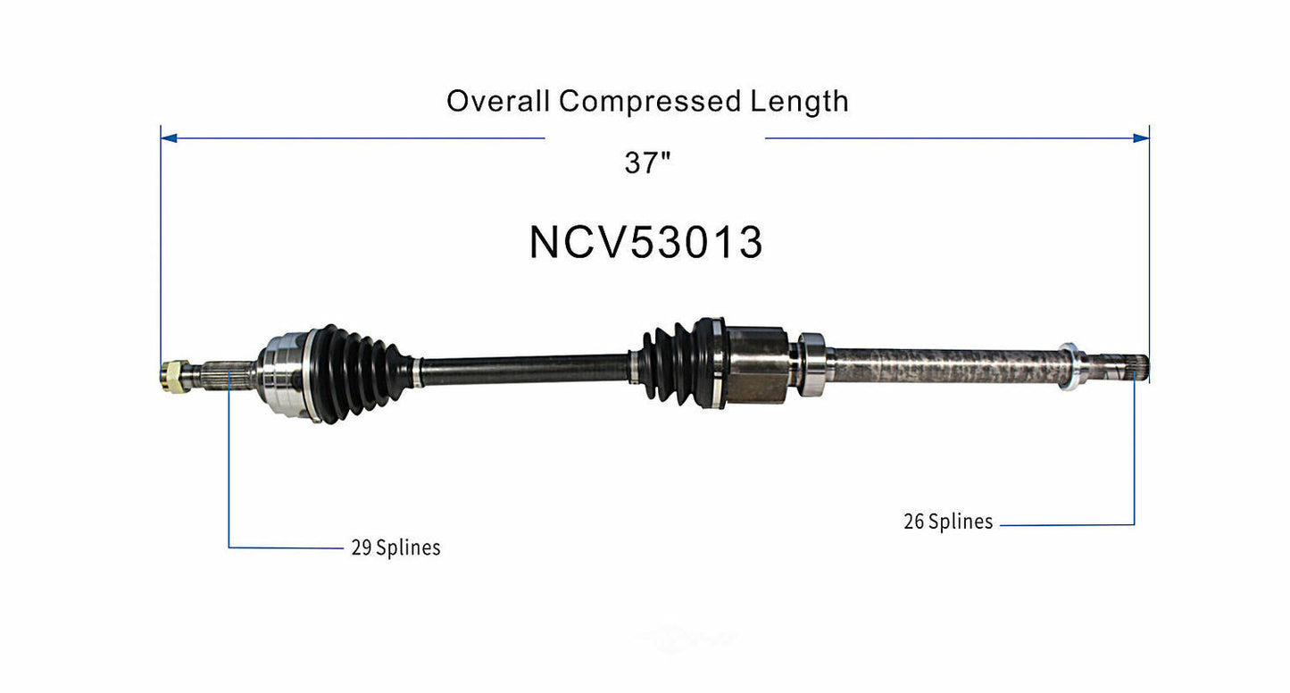GSP North America NCV53013 CV Axle Assembly