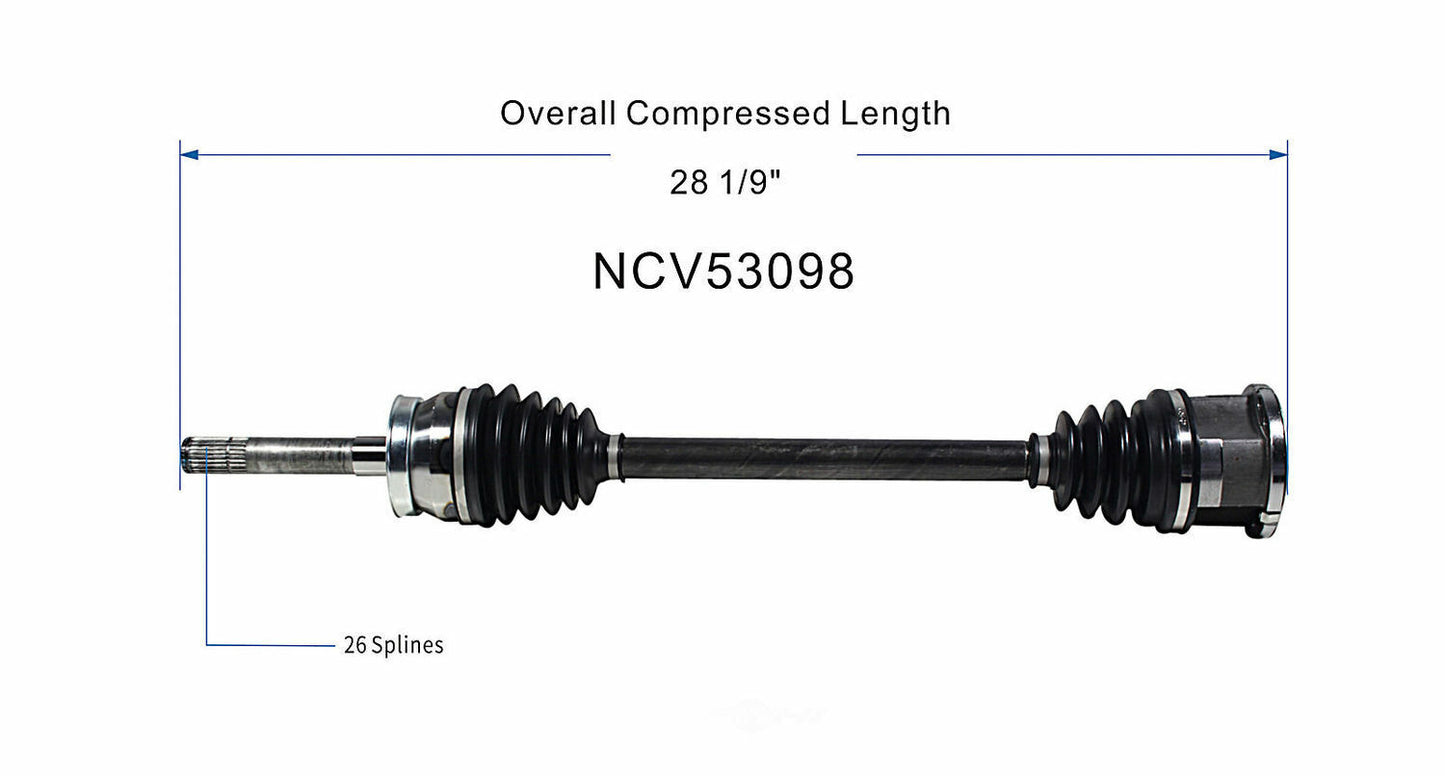 GSP North America NCV53098 CV Axle Assembly