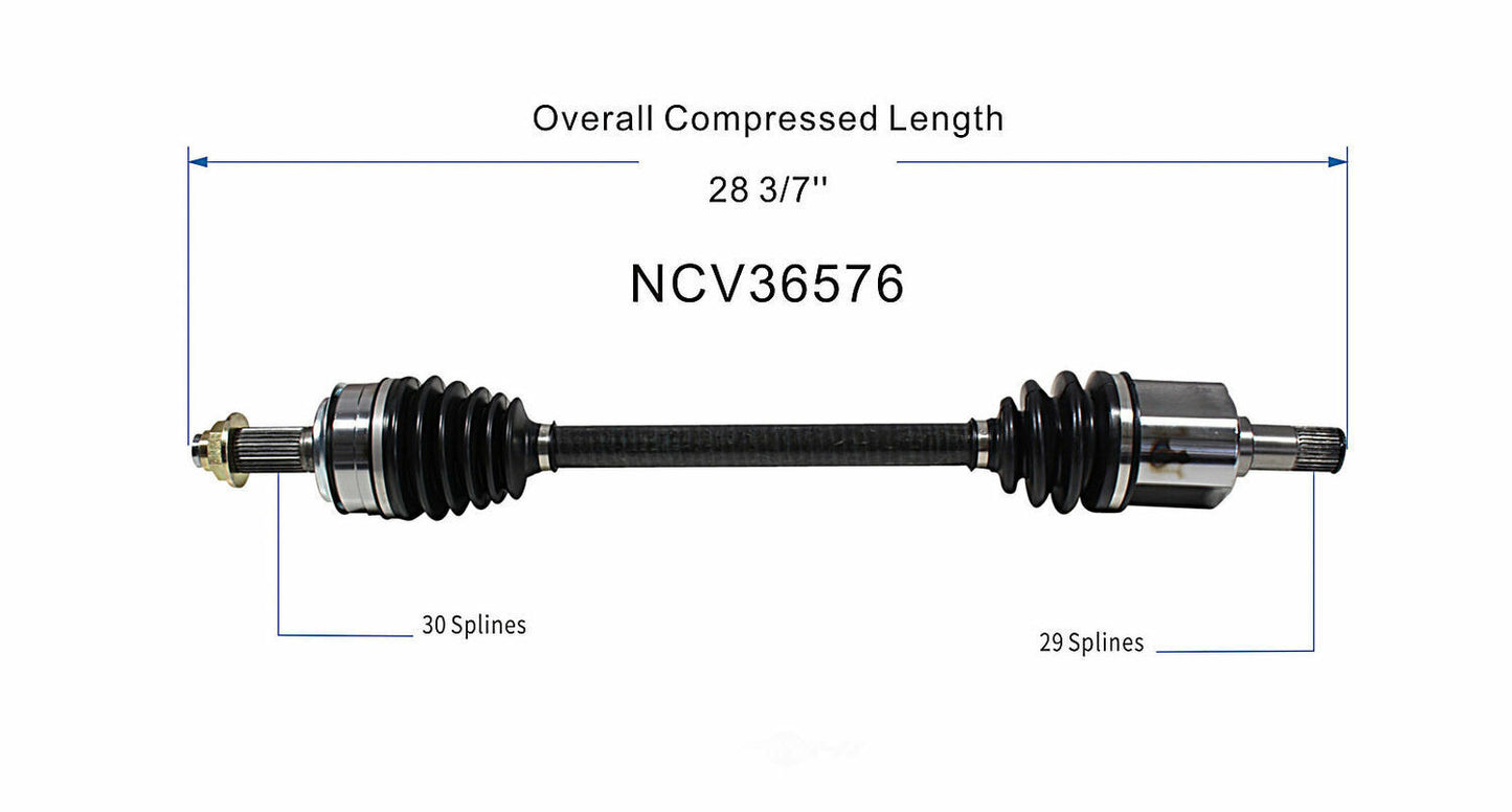 GSP North America NCV36576 CV Axle Assembly