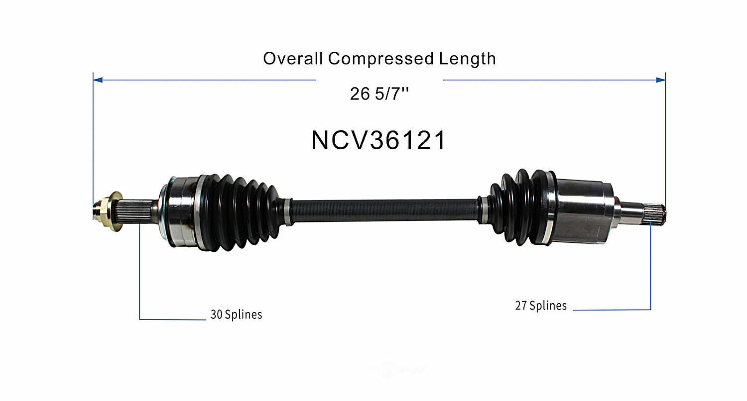 GSP North America NCV36121 CV Axle Assembly