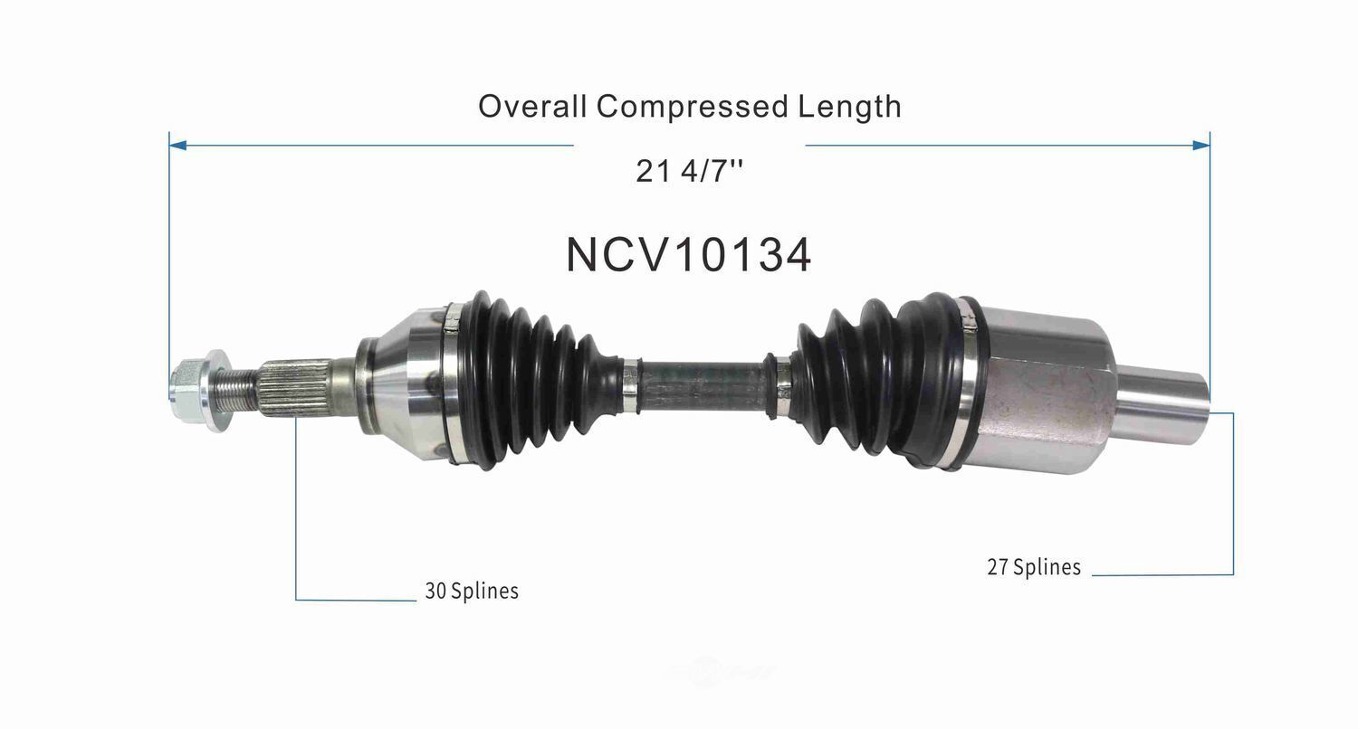 GSP North America NCV10134 CV Axle Assembly
