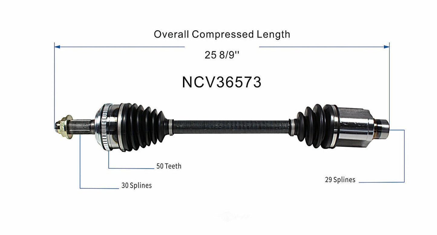 GSP North America NCV36573 CV Axle Assembly