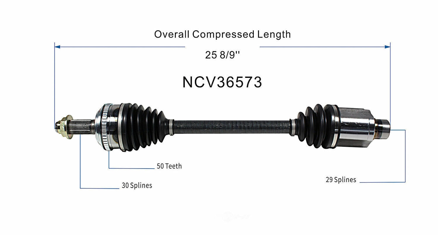 GSP North America NCV36573 CV Axle Assembly
