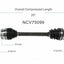 GSP North America NCV75099 CV Axle Assembly