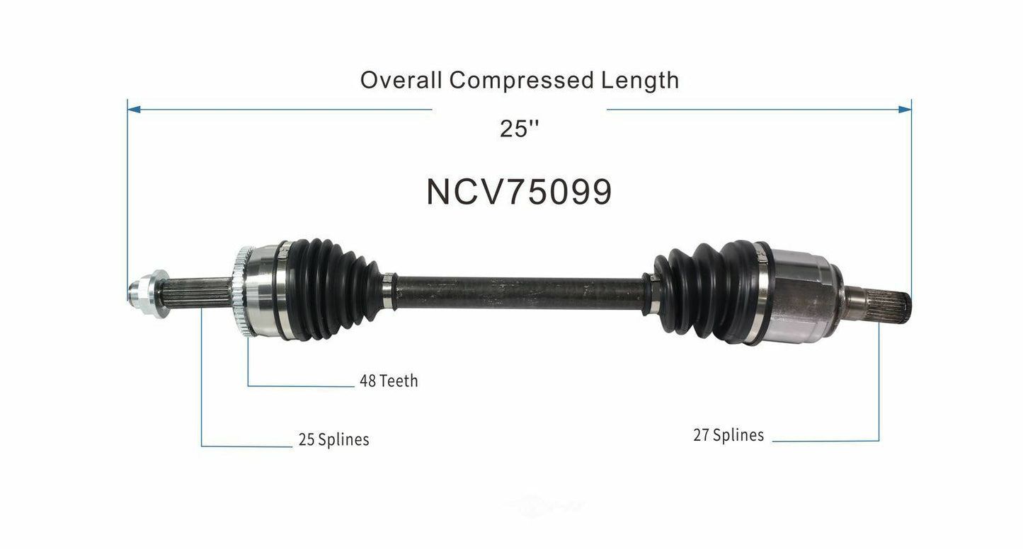 GSP North America NCV75099 CV Axle Assembly