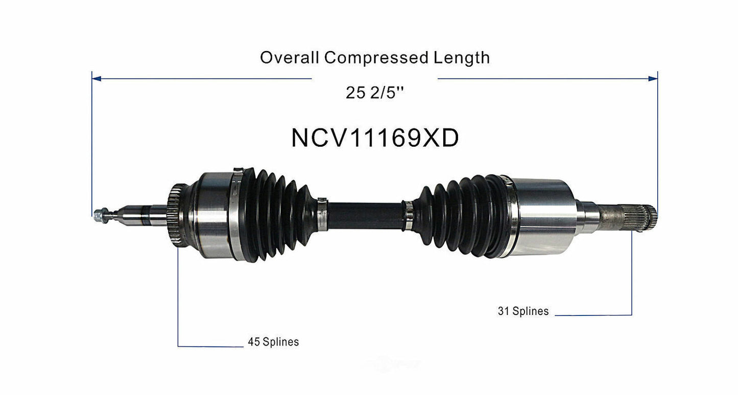 GSP North America NCV11169XD CV Axle Assembly