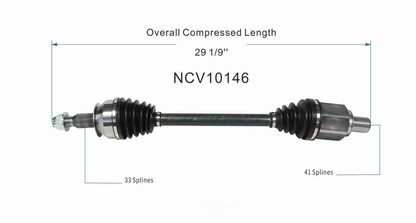 GSP North America NCV10146 CV Axle Assembly