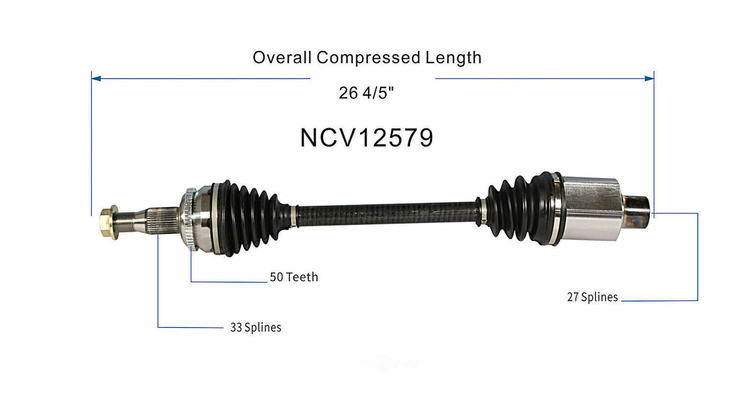 GSP North America NCV12579 CV Axle Assembly