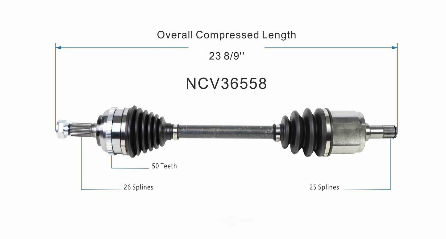 GSP North America NCV36558 CV Axle Assembly